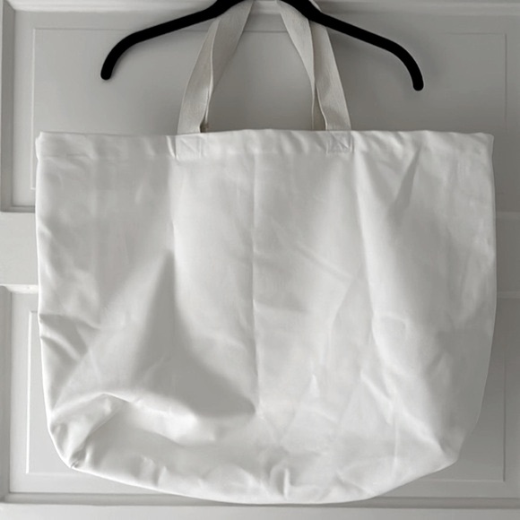 NWT Saatva white canvas tote bag. - Picture 3 of 3